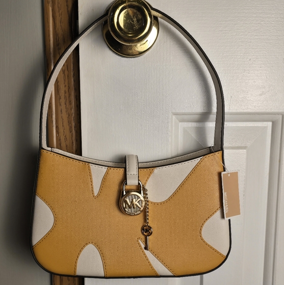 Michael Kors Lyra Golden Rod Small Pochette. NWT - Picture 2 of 10